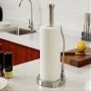 YRHH Stainless Steel Standing Paper Towel Rack Roll Contemporary Paper Napkin Holder Paper Holder Creative Simplicity Countertop Plastic Wrap Storage Rack view 3