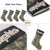 CUXWEOT Personalized Green Wild Duck Christmas Stockings Customize with Name for Family Kids Pet Holiday Decorations Gift 17.52 x 7.87 Inch view 4