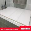 YF BATHROOM Bathtub Tray PVC Anti-dust Bath Cover for Tub Bathtub Insulation Board Shutter Bath Lid Foldable Tub Cover for Bath, White view 2