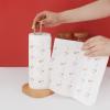 LIU- Countertop Paper Towel Holder for Kitchen Dining or Bar Counter, Vertical Brass Paper Towel Holder with Non- slip Beech Base view 3