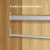 20 Pack Oval Closet Rod End Supports, Dveda Closet Rod Bracket, Wardrobe Closet Rod Holder for 19x35mm Oval Rods, Polishied Chrome Finish with Mounting Screws view 4