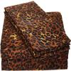 RV-Sheets (42" X 80") Truck Size Sheet Set 600 Thread-Count 100% Egyptian Bedsheet Motorhomes, RV, Camper, Boat, Soft-Luxury-Breathable 8-Inch Deep Pockets 4-Piece RVSheets - Leopard Print view 1