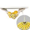 CWLL Fruit Veggies Hammock for Kitchen Under Cabinet,Banana Hammock Fruit Basket Holder Hanger Fruit Storage Organization for Handmade Boho Modern Dcor, RV or Boat, White view 1