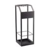 WXYZ Umbrella Stand Rack Black Metal Umbrella Stand, Household Hotel Business Umbrella Bucket(6 Grids and 4 Hooks), Umbrella Storage Rack with Independent Drip Tray 22x22 X60 Cm view 1