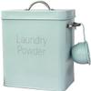 YRHH Metal Laundry Powder Tin, Laundry Powder Storage Boxes, for Laundry, Pet Food Storage-Light Green view 1