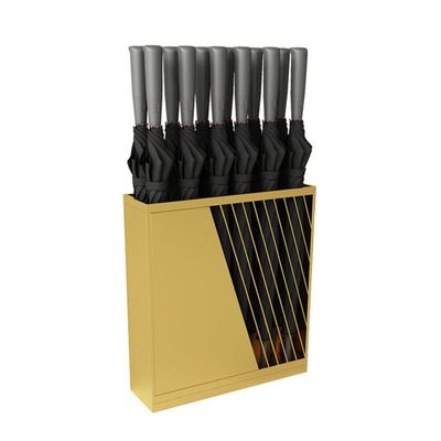 WXYZ Umbrella Stand Rack Golden Light Luxury Umbrella Stand, Hollowout Umbrella Storage Rack (12-20 Umbrellas), Suitable for Bank, Hotel Lobby Umbrella Bucket (Size : 48x16x55cm)