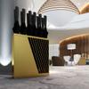 WXYZ Umbrella Stand Rack Golden Light Luxury Umbrella Stand, Hollowout Umbrella Storage Rack (12-20 Umbrellas), Suitable for Bank, Hotel Lobby Umbrella Bucket (Size : 48x16x55cm) view 2