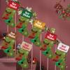 Betenshtresk Christmas Stockings Personalized Name Elk Set of 7, Custom Xmas Stocking Gift Family Hanging Decorations view 1
