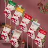 Betenshtresk Christmas Stockings Personalized Name Bear Set of 7, Custom Xmas Stocking Gift Family Hanging Decorations view 1