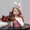 Statue Decor Modern, Key Tray For Entryway, Resin Girl Figurine Decoration Holding Tray Creative Home Decor Furnishing Human Ornament Christmas Thanksgiving Birthday Gift For Daughter view 3