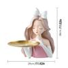 Statue Decor Modern, Key Tray For Entryway, Resin Girl Figurine Decoration Holding Tray Creative Home Decor Furnishing Human Ornament Christmas Thanksgiving Birthday Gift For Daughter view 4