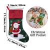 Betenshtresk Christmas Stockings Personalized Name Santa Set of 6, Custom Xmas Stocking Gift Family Hanging Decorations view 2