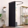 Fitting Room for Boutique, Portable Dressing Room Clothing Store, U-Shap Changing Room with Shading Curtain Privacy Screen for for Retail Store Kiosk Shop (Size:80x85x200cm,Color:Black) view 1