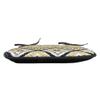 Ambesonne Ethnic Chair Seating Cushion Set of 4, Native Motif with Rhombus Pattern Dots and Chevron Waves Print, Anti-Slip Seat Padding for Kitchen & Patio, 16"x16", Yellow Black and White view 3
