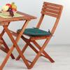 Ambesonne Teal Chair Seating Cushion Set of 2, Whimsical Modern Style Berry Christmas Pattern Hand Drawn Rustic Traditional, Anti-Slip Seat Padding for Kitchen & Patio, 16"x16", Teal Ruby Vermilion view 2