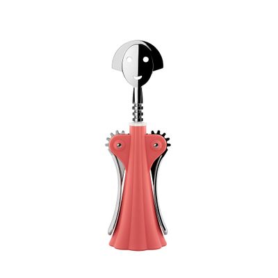 Alessi Anna G. AM01 P - Design Corkscrew, in Thermoplastic Resin and Chrome-Plated Zamak, Pink
