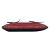 Ambesonne Flower Chair Seating Cushion Set of 2, Floral Details with Leaves Swirls Romantic Vivid Vibrant Pattern Art Print, Anti-Slip Seat Padding for Kitchen & Patio, 16"x16", Burgundy and Red view 3