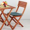 Ambesonne Blue Chair Seating Cushion Set of 2, Wire Inspired Floral Like Image Thick Crossed Horizontal Lines Image, Anti-Slip Seat Padding for Kitchen & Patio, 16"x16", Slate and Pale Blue view 4