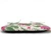 Ambesonne Watercolor Chair Seating Cushion Set of 2, Plumeria and Hibiscus Flora Tropical Island Nature Aloha Hawaii Jungle, Anti-Slip Seat Padding for Kitchen & Patio, 16"x16", Magenta Cream Green view 3