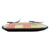 Ambesonne Abstract Chair Seating Cushion Set of 4, Patchwork Style Ornamental Hearts Flowers Dots Stripes Kitchen Design, Anti-Slip Seat Padding for Kitchen & Patio, 16"x16", Coral Yellow Mint Green view 3