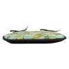 Ambesonne Nature Chair Seating Cushion Set of 2, Blooming Lemon Tree on Striped Paintbrush Background Evergreen Art, Anti-Slip Seat Padding for Kitchen & Patio, 16"x16", Fern Green Seafoam view 3