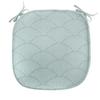 Ambesonne Geometric Chair Seating Cushion Set of 2, Fish Scale Pattern Half Circles Dots Geometric Arrangement Circular Motifs, Anti-Slip Seat Padding for Kitchen & Patio, 16"x16", Seafoam White view 2