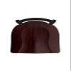 411 Jackie Low Back 25" Swivel Counter Stool with Black Wrinkle Finish and Dark Cherry Maple Seat view 3