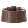Gardenised Brown Plastic Christmas Tree Stand with Screw Fastener view 1