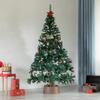 Gardenised Brown Plastic Christmas Tree Stand with Screw Fastener view 2