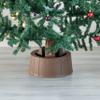 Gardenised Brown Plastic Christmas Tree Stand with Screw Fastener view 3