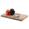 16" Rustic Natural Tree Log Wooden Rectangular Shape Serving Tray Cutting Board view 1