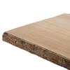 16" Rustic Natural Tree Log Wooden Rectangular Shape Serving Tray Cutting Board view 3