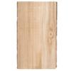 16" Rustic Natural Tree Log Wooden Rectangular Shape Serving Tray Cutting Board view 4