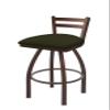 HBS 411 Jackie Low Back 30" Swivel Bar Stool with Bronze Finish and Canter Pine Seat view 1
