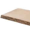 28" Rustic Natural Tree Log Wooden Rectangular Shape Serving Tray Cutting Board view 4