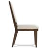 Riverside Furniture Monterey Upholstered Wood Dining Side Chair in Mink Brown view 4