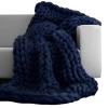 XFYJR Fashion Hand Knitting Chunky Merino Wool Blanket Thick Big Yarn Roving Knitted Yarns Blanket Warm Throw Sofa Cover Blankets (Color : C, Size : 100x120cm) view 1