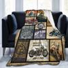 Motorcycle Blanket Gifts for Men and Women Throw Blanket for Couch Sofa Bed Plush Throw Fleece Blanket Soft Cozy Bedding for Kids and Adults Bedroom Size 60"x50" view 1