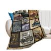 Motorcycle Blanket Gifts for Men and Women Throw Blanket for Couch Sofa Bed Plush Throw Fleece Blanket Soft Cozy Bedding for Kids and Adults Bedroom Size 60"x50" view 2