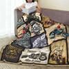 Motorcycle Blanket Gifts for Men and Women Throw Blanket for Couch Sofa Bed Plush Throw Fleece Blanket Soft Cozy Bedding for Kids and Adults Bedroom Size 60"x50" view 4