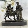 Baby Jesus Mary & Joseph Signed Christian Art Bronze Sculpture Statue Decorative view 1