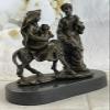Baby Jesus Mary & Joseph Signed Christian Art Bronze Sculpture Statue Decorative view 2