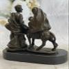 Baby Jesus Mary & Joseph Signed Christian Art Bronze Sculpture Statue Decorative view 3
