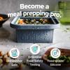 Souper Cubes Silicone Freezer Molds Gift Set with 2 Tbsp, 1/2, 1, and 2 Cup Silicone Freezer Trays With Lids - Meal Prep and Kitchen Essentials Bundle - Charcoal view 4