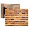 Artisanal Teak Charcuterie, Cutting, Cheese & Bread Board, Handmade,16x12x1, for Slicing, Dicing & Food Serving view 2