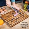Artisanal Teak Charcuterie, Cutting, Cheese & Bread Board, Handmade,16x12x1, for Slicing, Dicing & Food Serving view 4