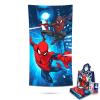Marvel Spiderman Towel Set for Kids - Bundle with 27x54 Spiderman Microfiber Towel, Tote Bag, Stickers and More (Spiderman Pool and Bathroom Set) view 1