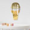 4ArtWorks - Acrylic Gold Wafer Cake Cone Ice Cream Cone Wall Art - Wall Mirror Decoration for Bedrooms, Nursery Room, Dorms view 1