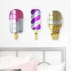 4ArtWorks - Acrylic Gold Wafer Cake Cone Ice Cream Cone Wall Art - Wall Mirror Decoration for Bedrooms, Nursery Room, Dorms view 4