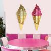 4ArtWorks - Acrylic Ice Cream Cone Chocolate Wall Art - Ready to Hang Wall Mirror Decoration for Bedrooms, Nursery Room, Dorms, Baby Playroom Accent Mirror - Hand Assembled & Made in The USA view 4